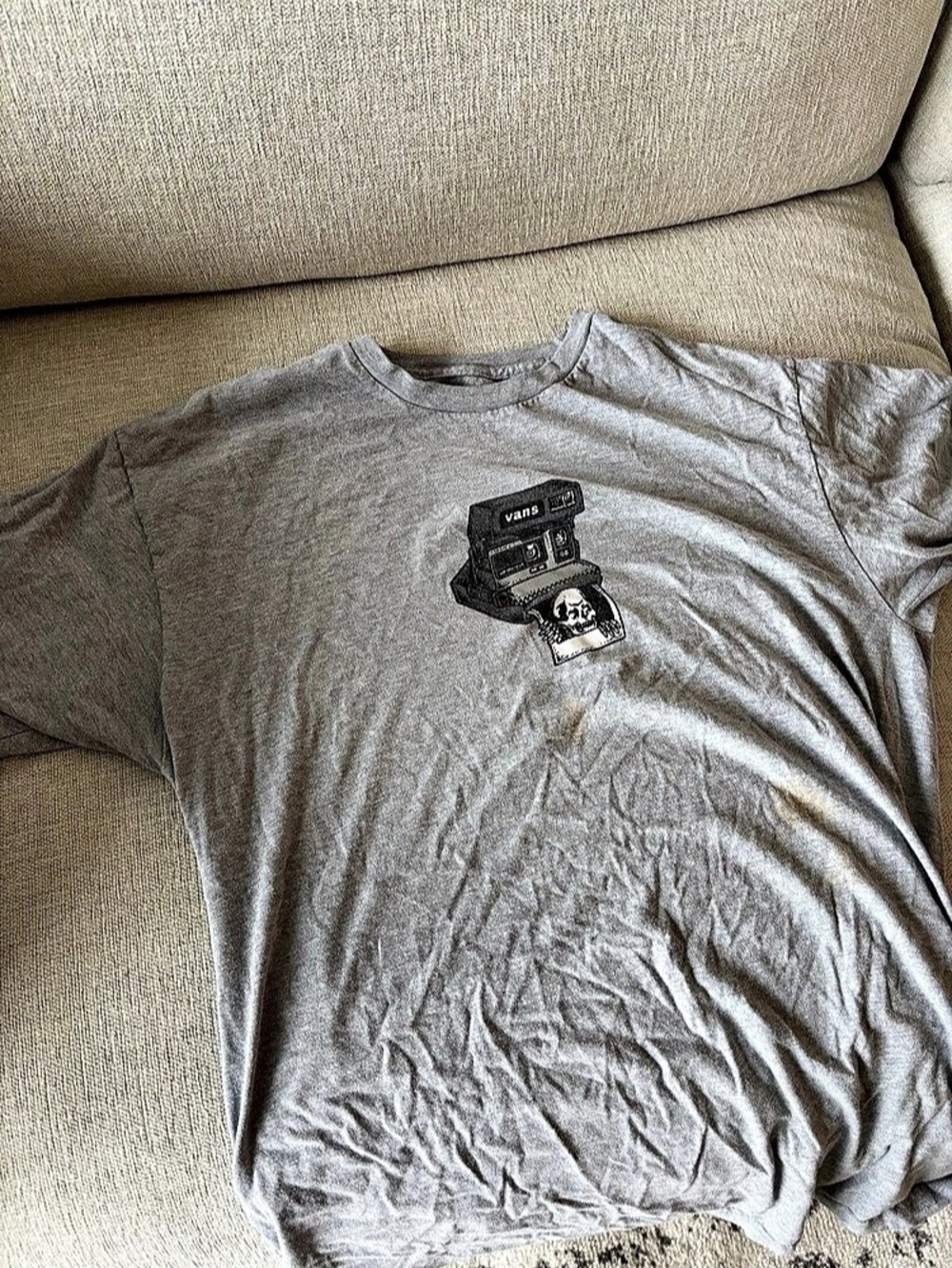 Vans Classic Fit Graphic Tee Gray Short Sleeve T-Shirt